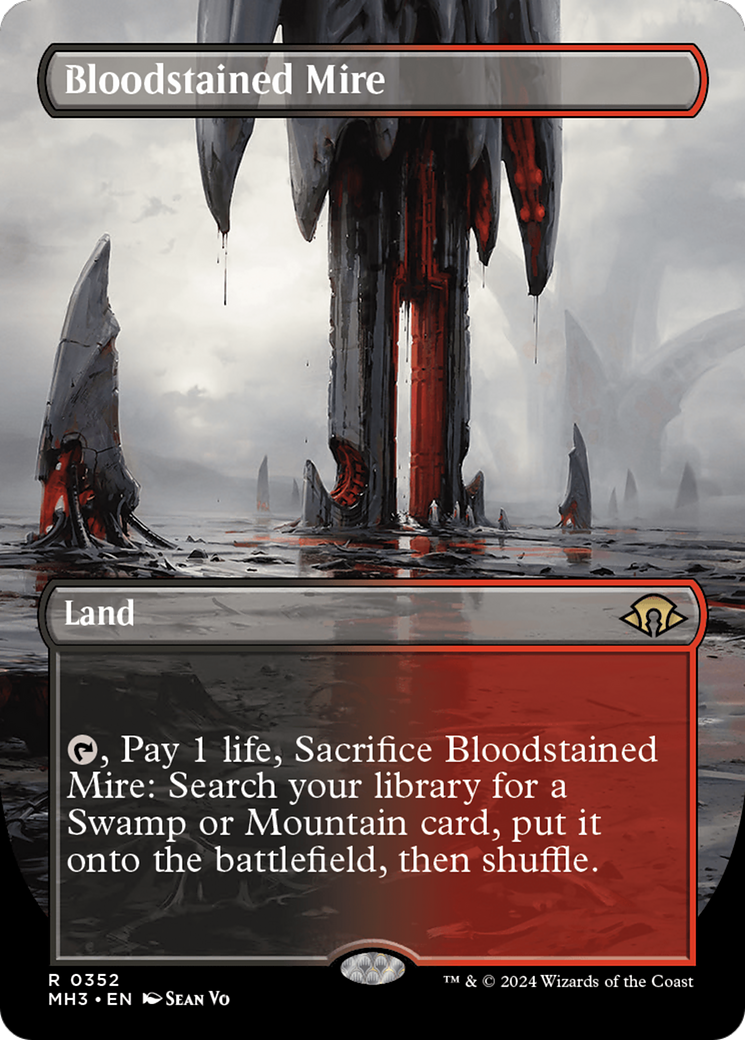 Bloodstained Mire (Borderless) [Modern Horizons 3] | The Time Vault CA