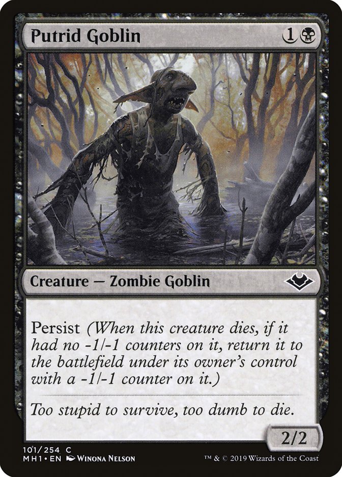 Putrid Goblin [Modern Horizons] | The Time Vault CA