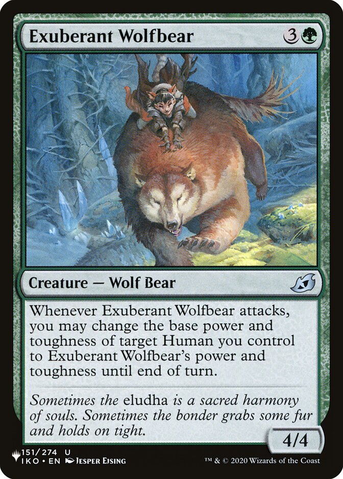 Exuberant Wolfbear [The List] | The Time Vault CA