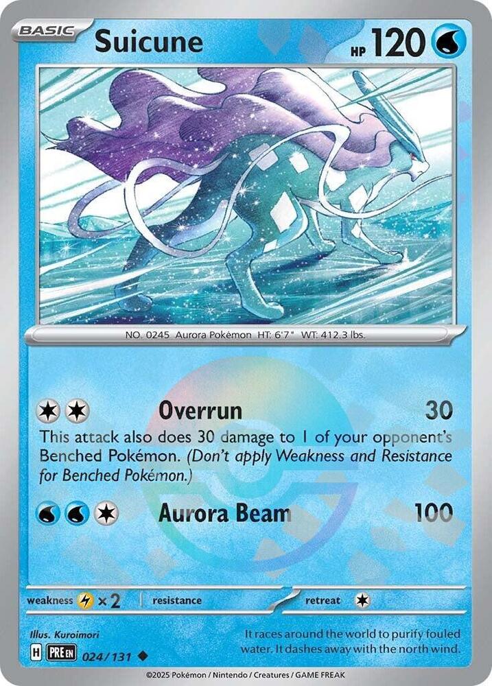 Suicune (024/131) (Poke Ball Pattern) [Scarlet & Violet: Prismatic Evolutions] | The Time Vault CA