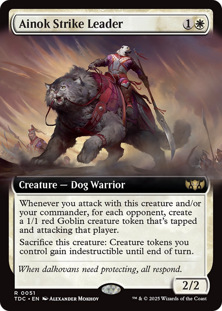 Ainok Strike Leader (Extended Art) [Tarkir: Dragonstorm Commander] | The Time Vault CA