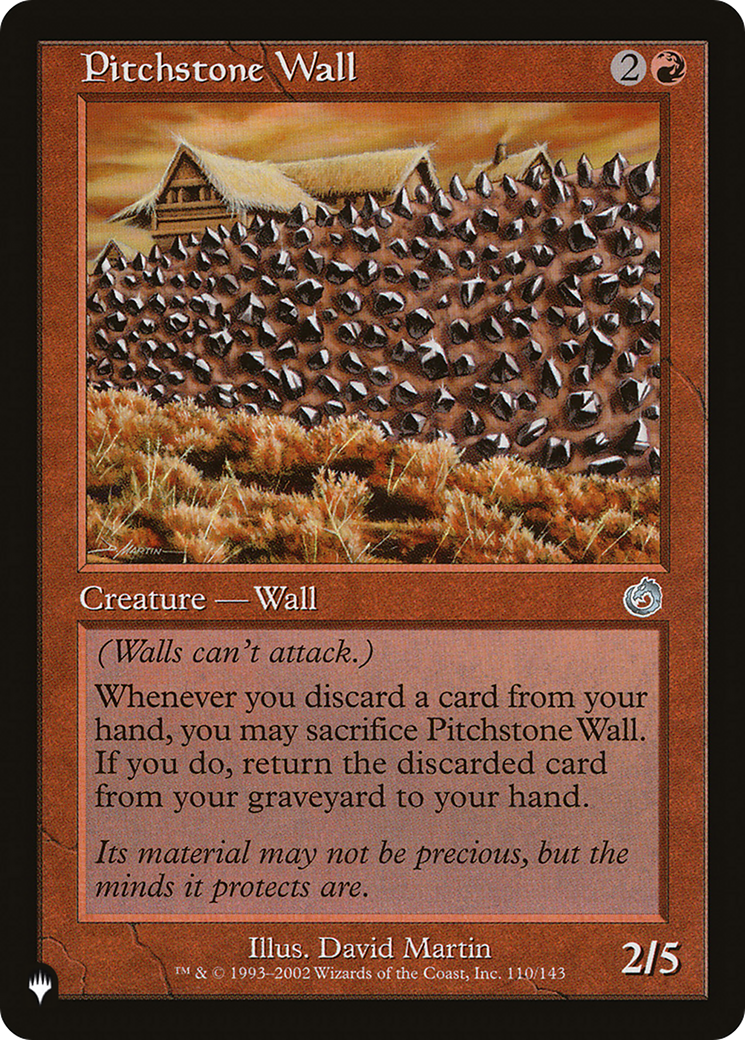 Pitchstone Wall [The List] | The Time Vault CA