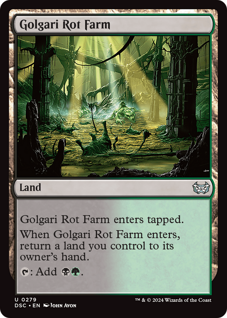 Golgari Rot Farm [Duskmourn: House of Horror Commander] | The Time Vault CA