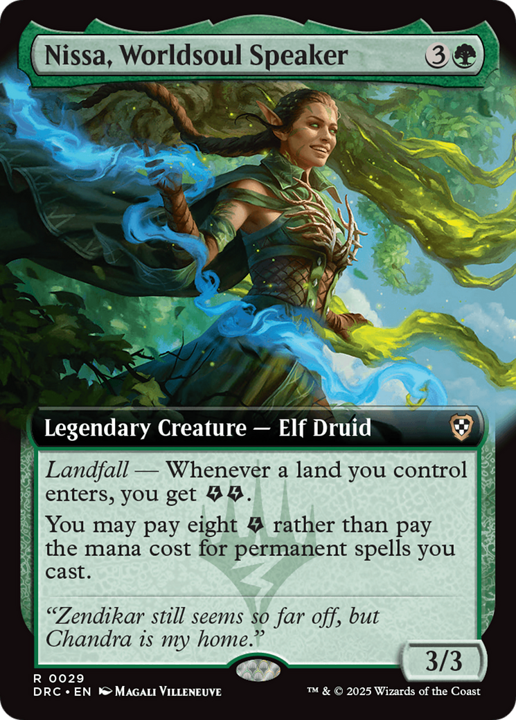 Nissa, Worldsoul Speaker (Extended Art) [Aetherdrift Commander] | The Time Vault CA