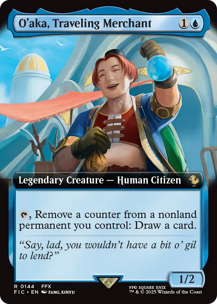 O'aka, Traveling Merchant (Extended Art) [FINAL FANTASY Commander] | The Time Vault CA
