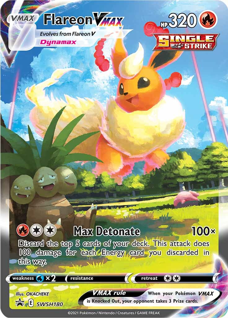 Flareon VMAX (SWSH180) [Sword & Shield: Black Star Promos] | The Time Vault CA