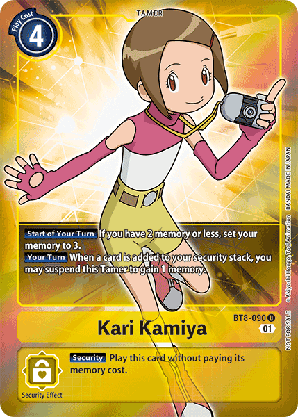 Kari Kamiya [BT8-090] (Alternative Art - Box Topper) [New Awakening] | The Time Vault CA