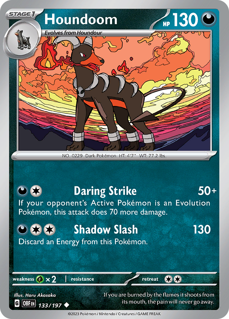 Houndoom (133/197) [Scarlet & Violet: Obsidian Flames] | The Time Vault CA