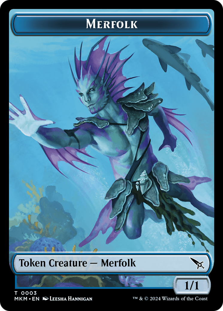 Thopter (0020) // Merfolk Double-Sided Token [Murders at Karlov Manor Tokens] | The Time Vault CA