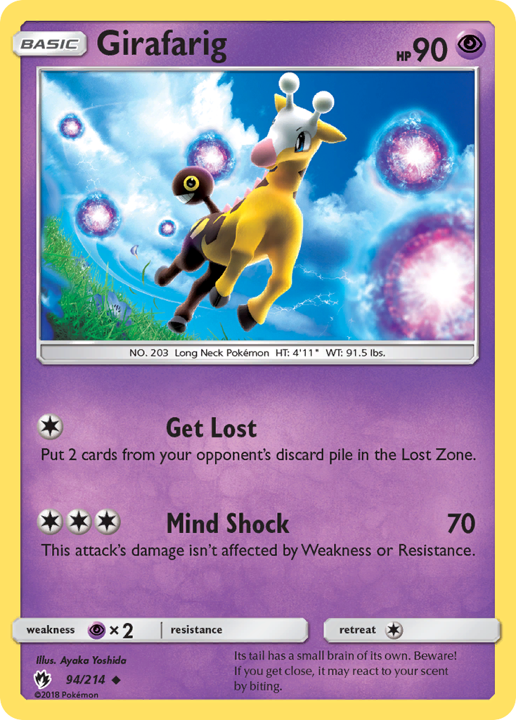 Girafarig (94/214) [Sun & Moon: Lost Thunder] | The Time Vault CA