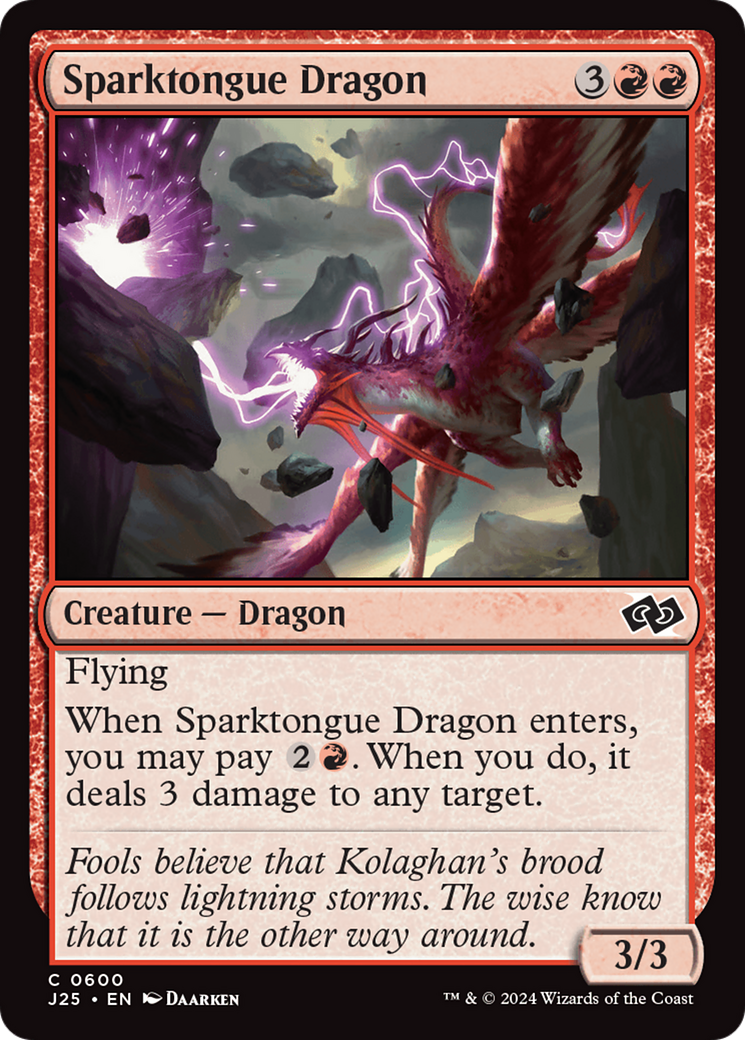 Sparktongue Dragon [Foundations Jumpstart] | The Time Vault CA