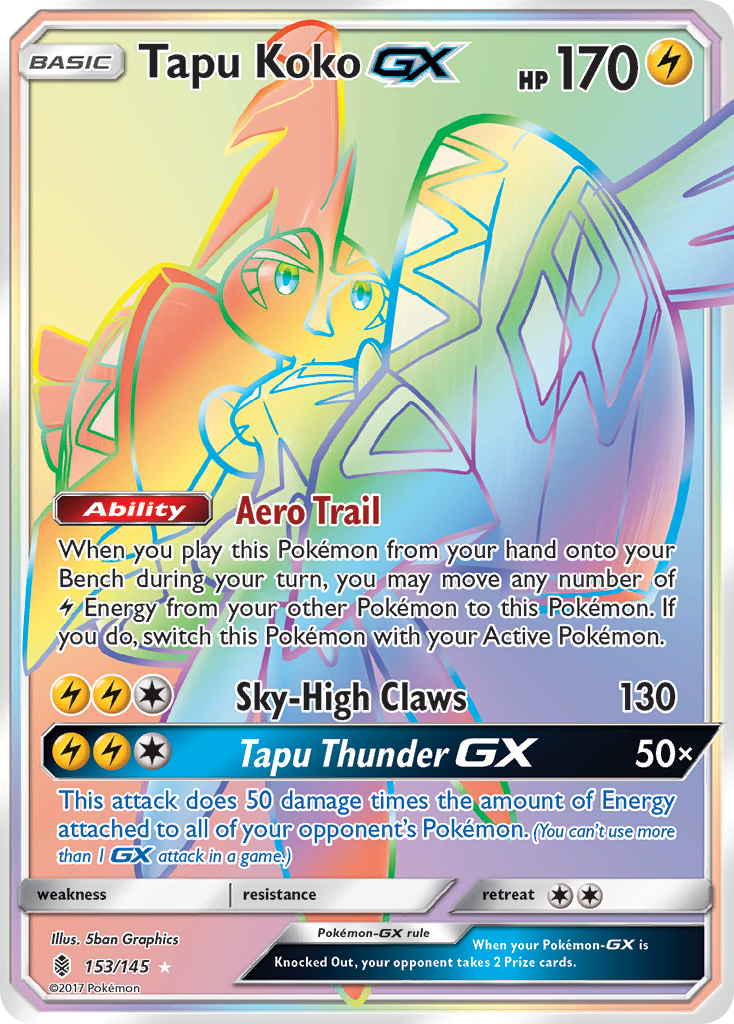 Tapu Koko GX (153/145) [Sun & Moon: Guardians Rising] | The Time Vault CA