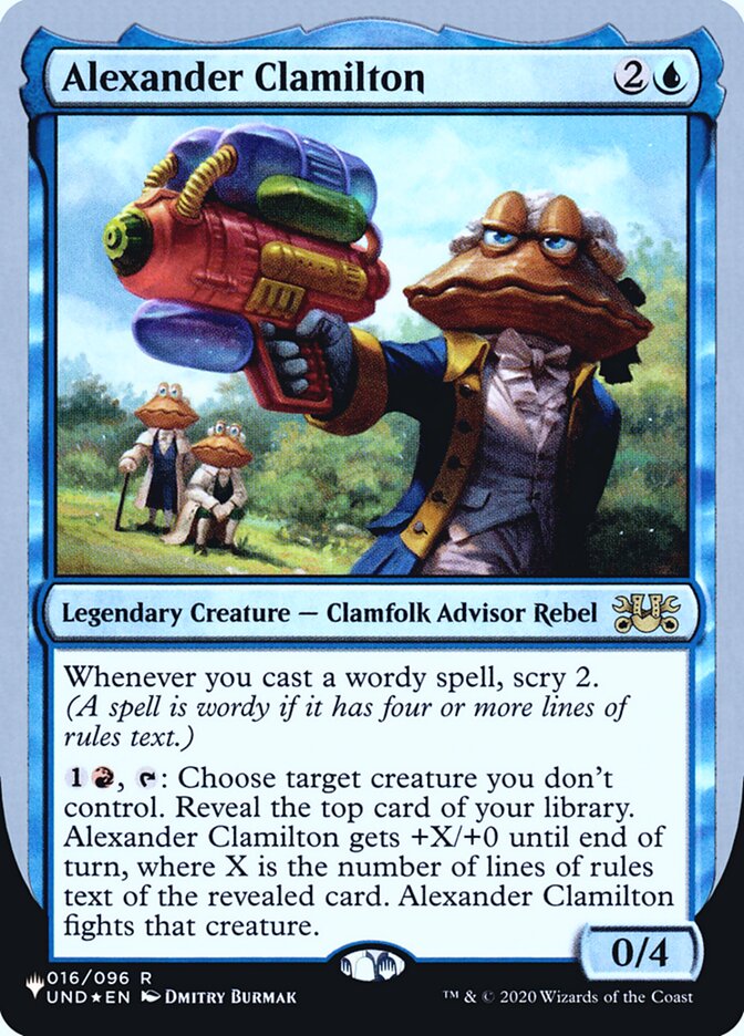Alexander Clamilton (Unfinity Foil Edition) [The List] | The Time Vault CA