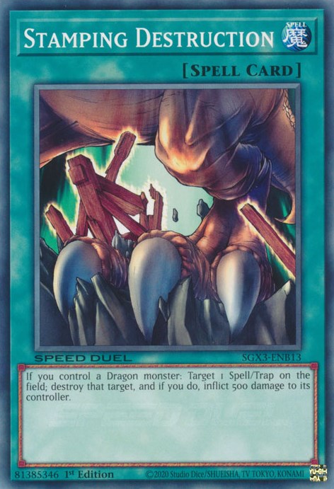 Stamping Destruction [SGX3-ENB13] Common | The Time Vault CA