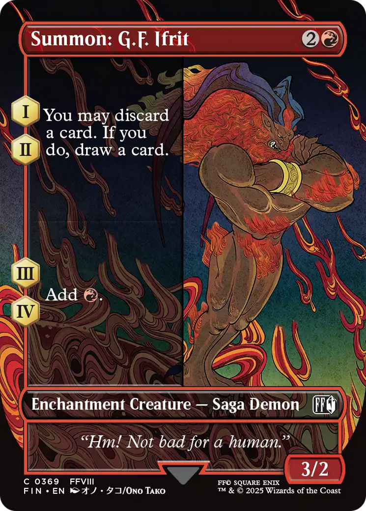 Summon: G.F. Ifrit (Borderless) [FINAL FANTASY] | The Time Vault CA