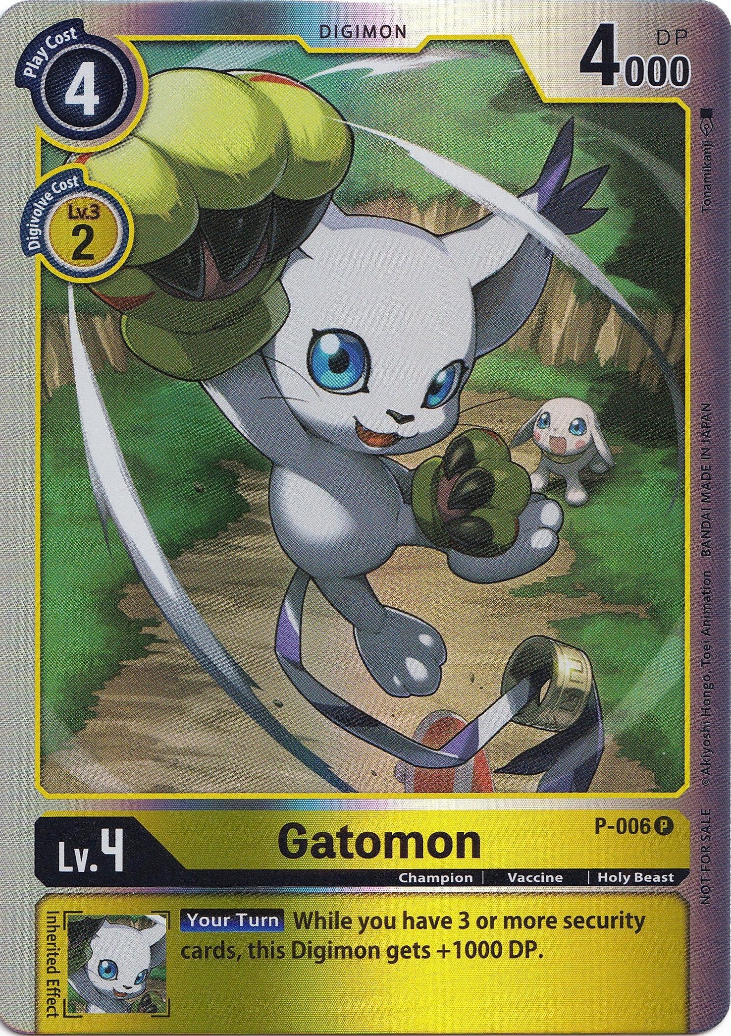Gatomon [P-006] (Rainbow Foil) [Promotional Cards] | The Time Vault CA