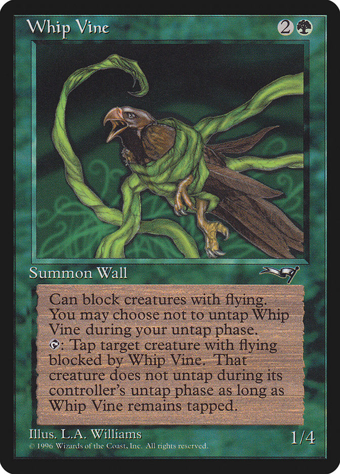 Whip Vine (Holding Bird) [Alliances] | The Time Vault CA