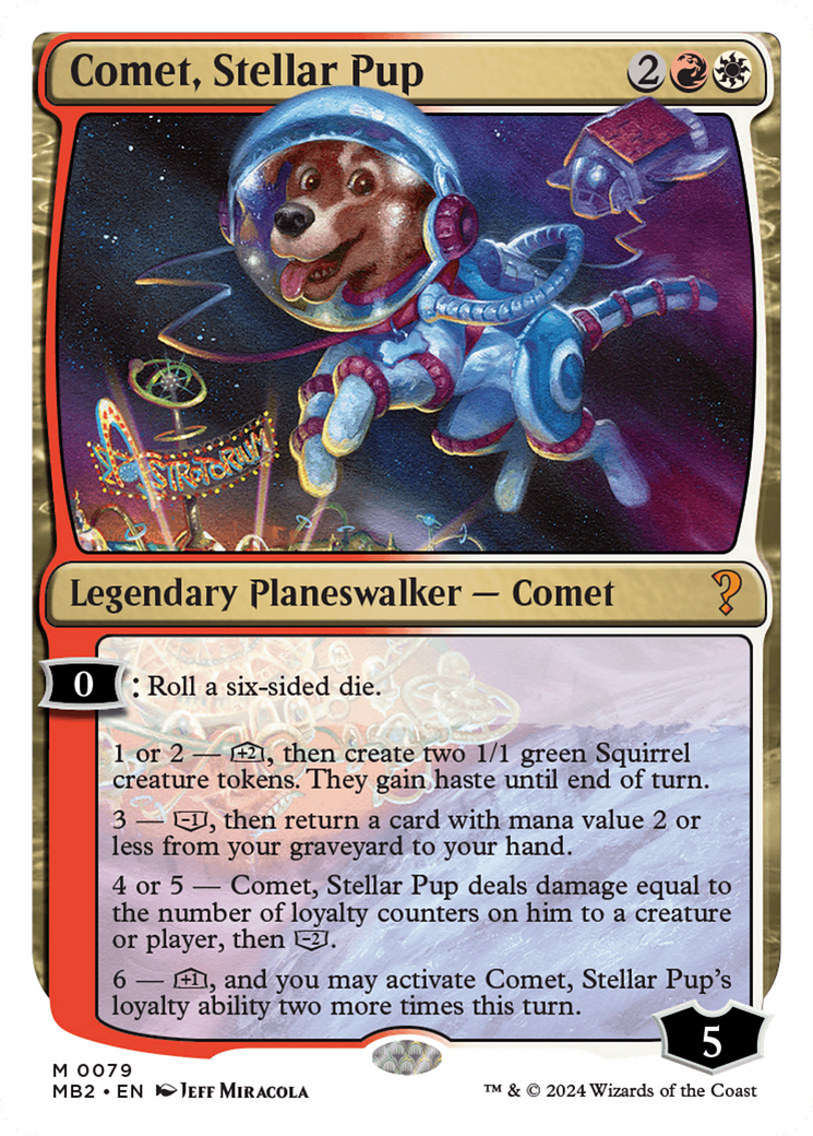 Comet, Stellar Pup [Mystery Booster 2] | The Time Vault CA