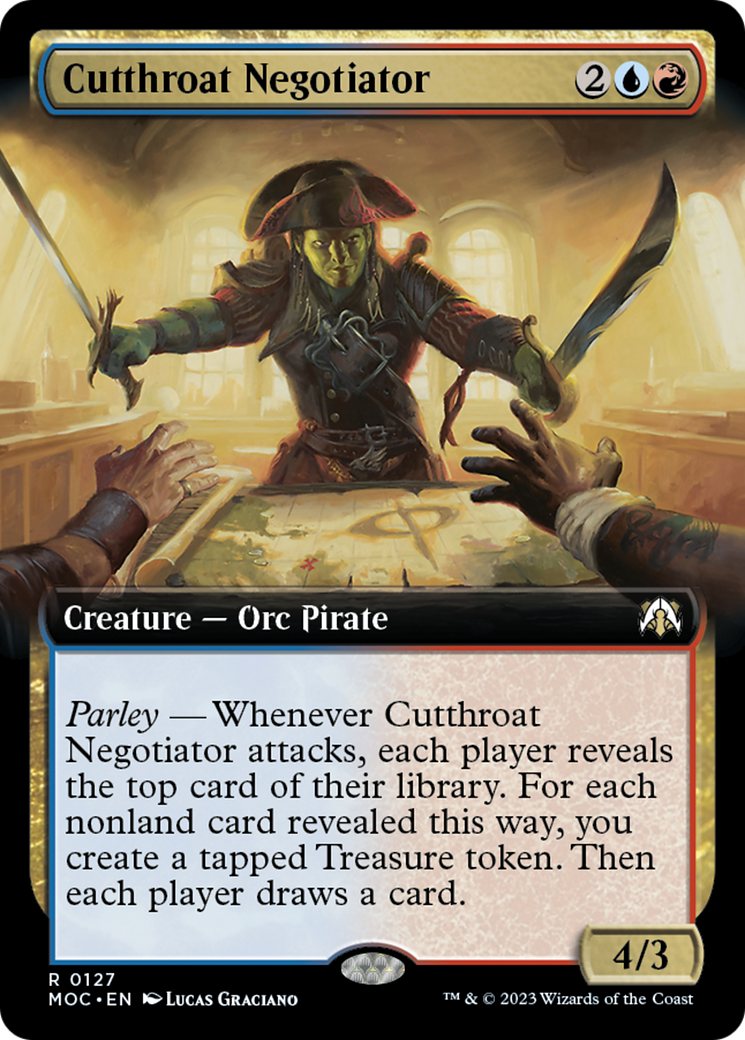 Cutthroat Negotiator (Extended Art) [March of the Machine Commander] | The Time Vault CA