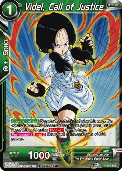 Videl, Call of Justice (P-347) [Tournament Promotion Cards] | The Time Vault CA