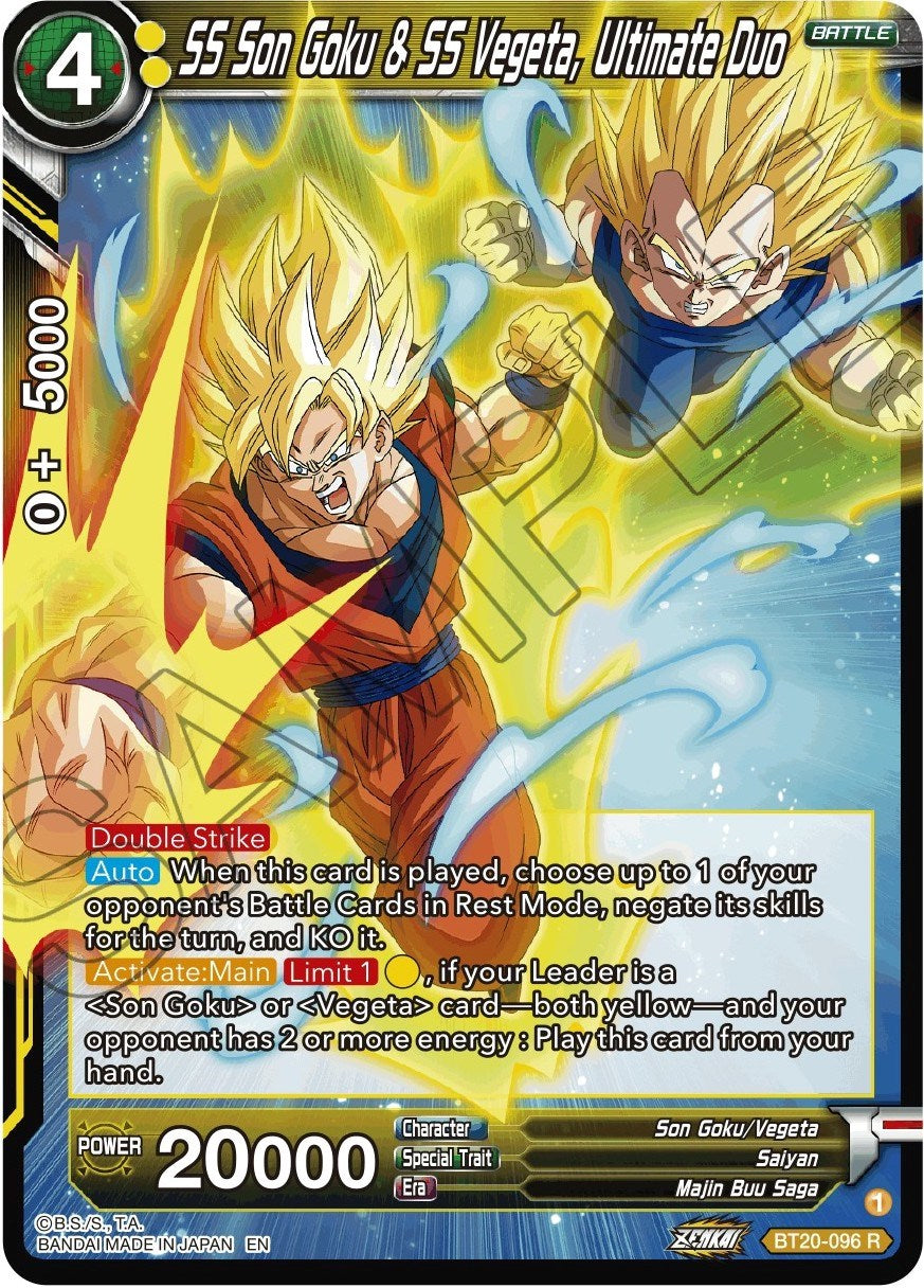 SS Son Goku & SS Vegeta, Ultimate Duo (BT20-096) [Power Absorbed] | The Time Vault CA