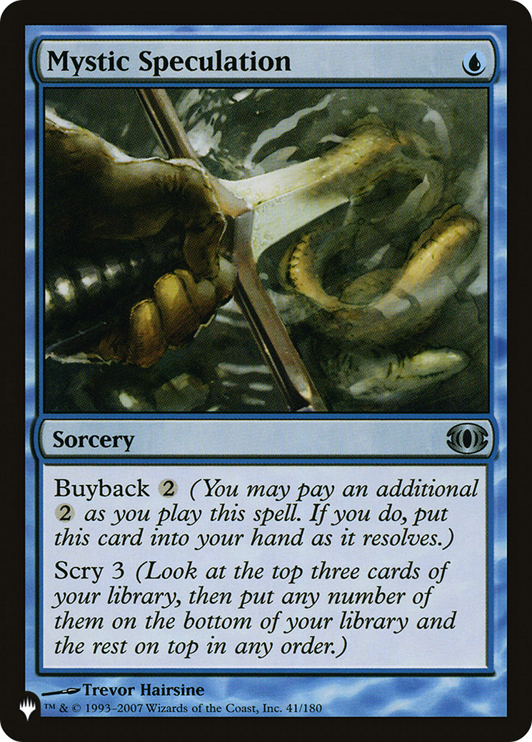Mystic Speculation [The List] | The Time Vault CA