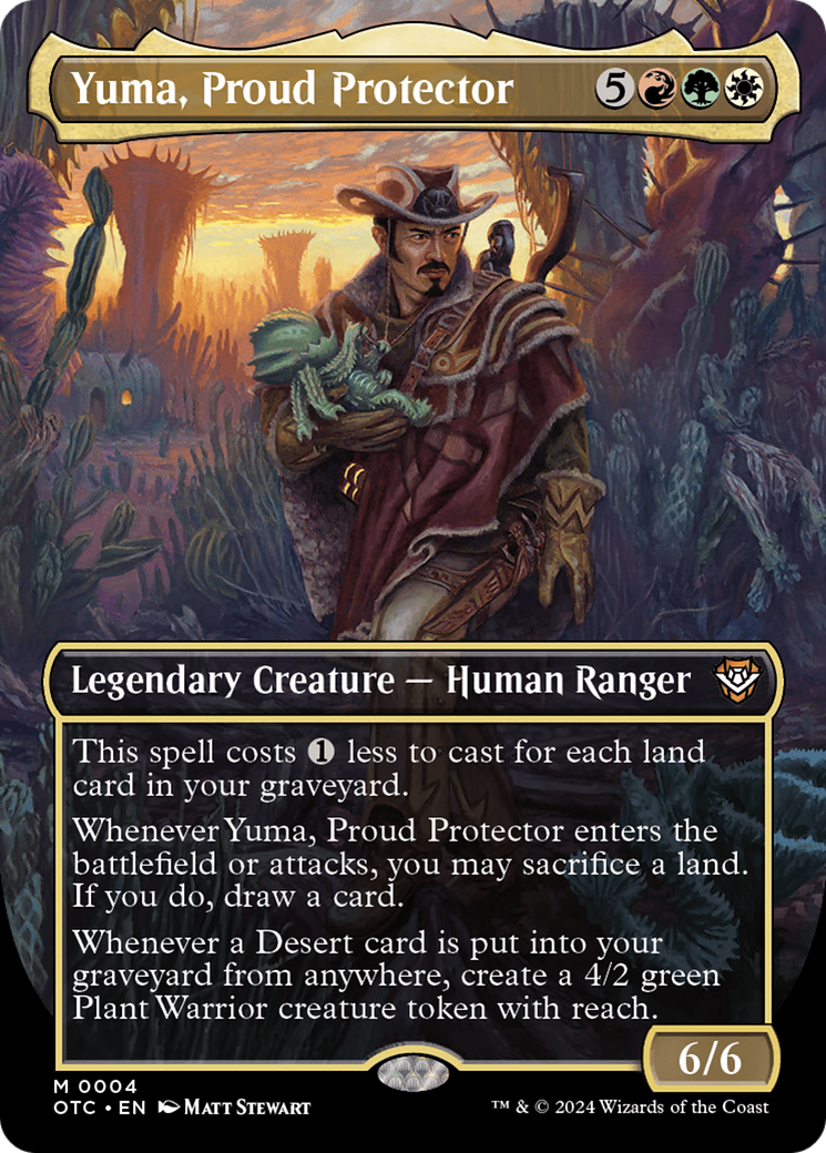 Yuma, Proud Protector (Borderless) [Outlaws of Thunder Junction Commander] | The Time Vault CA