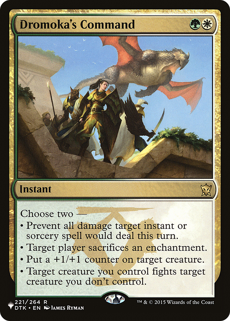 Dromoka's Command [The List] | The Time Vault CA