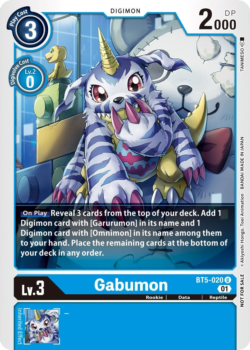 Gabumon [BT5-020] (Winner Pack New Awakening) [Battle of Omni] | The Time Vault CA