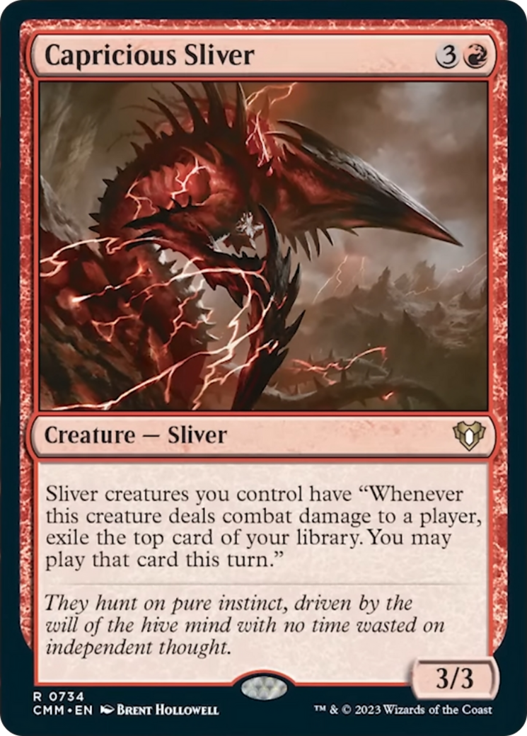 Capricious Sliver [Commander Masters] | The Time Vault CA