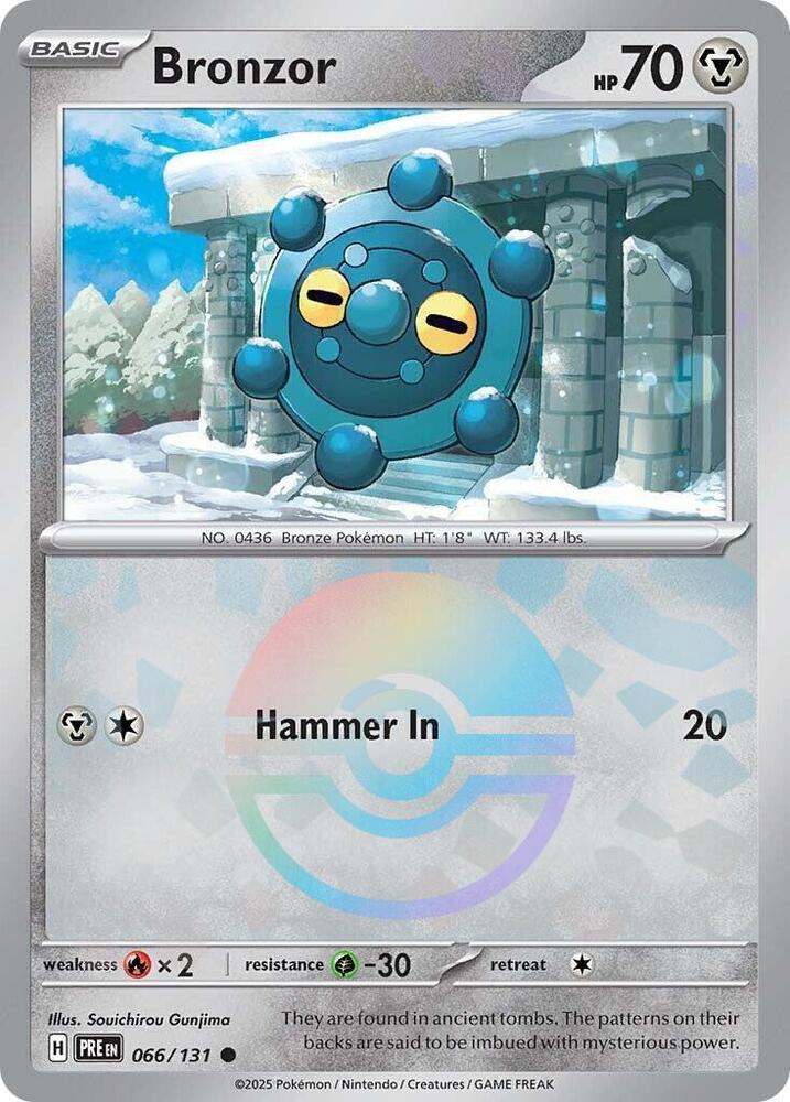 Bronzor (066/131) (Poke Ball Pattern) [Scarlet & Violet: Prismatic Evolutions] | The Time Vault CA