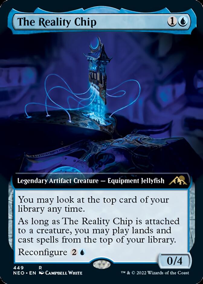 The Reality Chip (Extended Art) [Kamigawa: Neon Dynasty] | The Time Vault CA