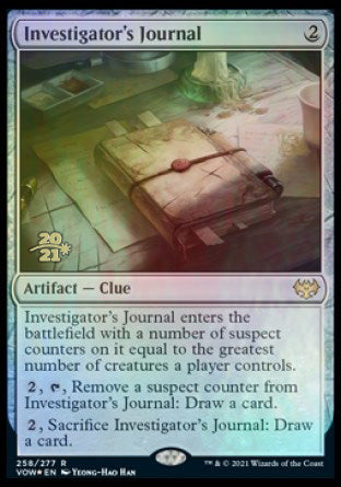 Investigator's Journal [Innistrad: Crimson Vow Prerelease Promos] | The Time Vault CA