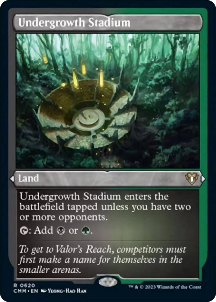 Undergrowth Stadium (Foil Etched) [Commander Masters] | The Time Vault CA