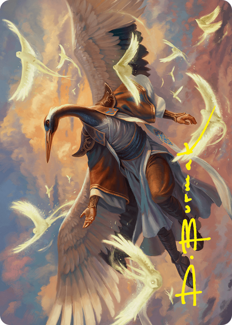 Kykar, Zephyr Awakener Art Card (16/54) (Gold-Stamped Signature) [Foundations Art Series] | The Time Vault CA