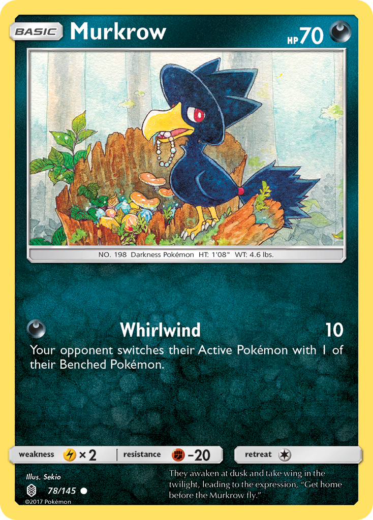 Murkrow (78/145) [Sun & Moon: Guardians Rising] | The Time Vault CA