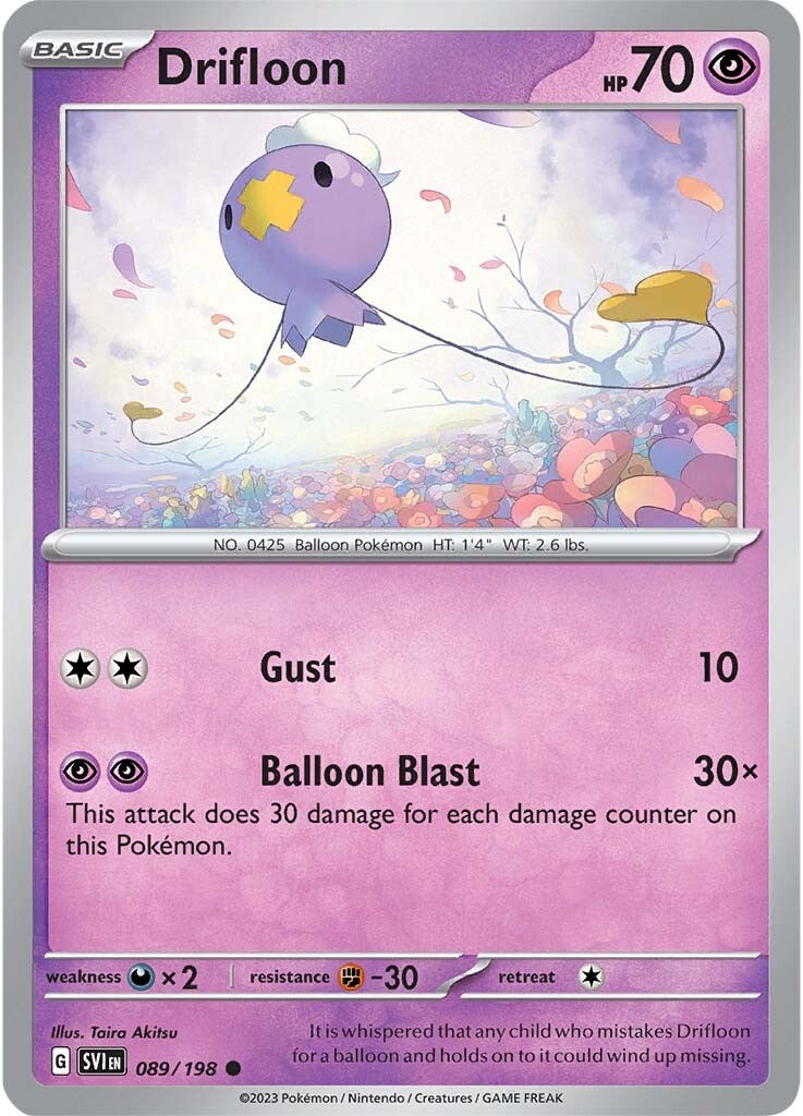 Drifloon (089/198) [Scarlet & Violet: Base Set] | The Time Vault CA