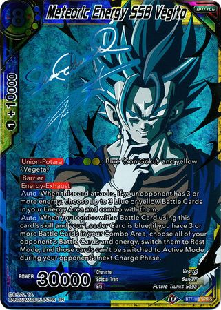 Meteoric Energy SSB Vegito (SPR Signature) (BT7-118) [Assault of the Saiyans] | The Time Vault CA