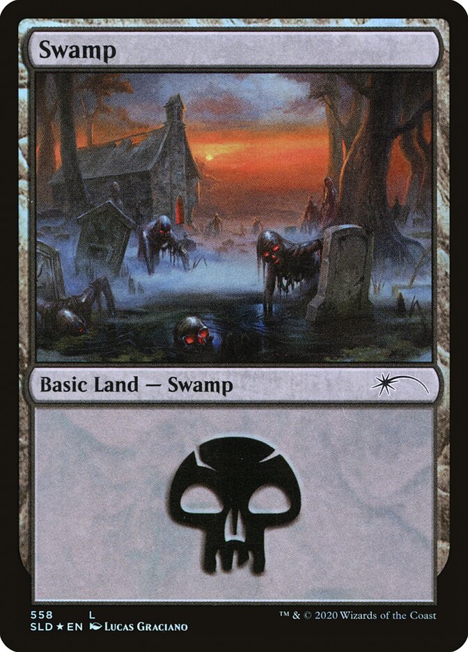 Swamp (Reanimated) (558) [Secret Lair Drop Promos] | The Time Vault CA