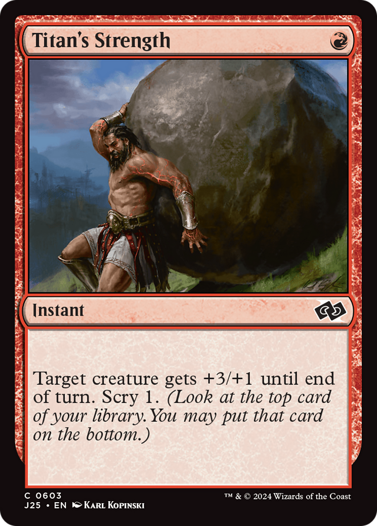 Titan's Strength [Foundations Jumpstart] | The Time Vault CA