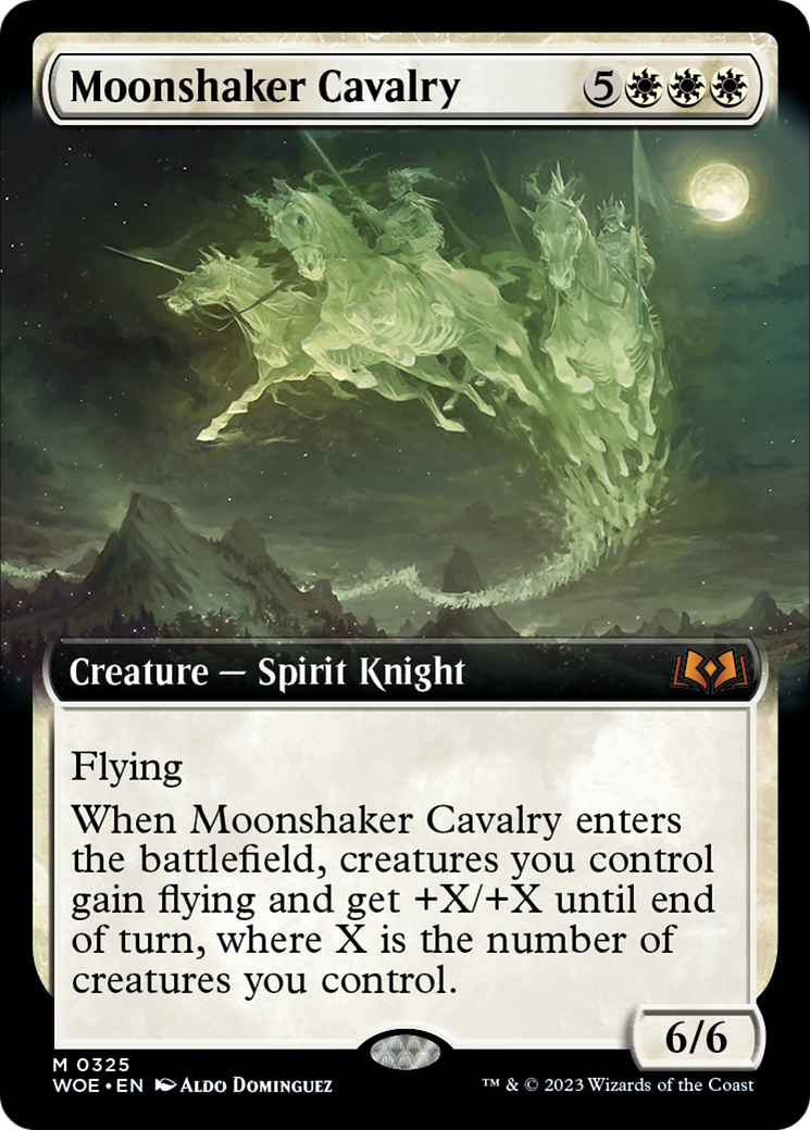 Moonshaker Cavalry (Extended Art) [Wilds of Eldraine] | The Time Vault CA