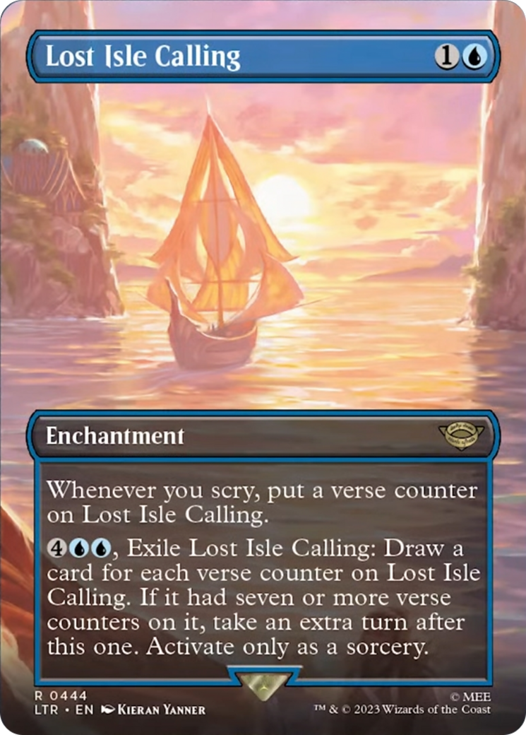 Lost Isle Calling (Borderless Alternate Art) [The Lord of the Rings: Tales of Middle-Earth] | The Time Vault CA