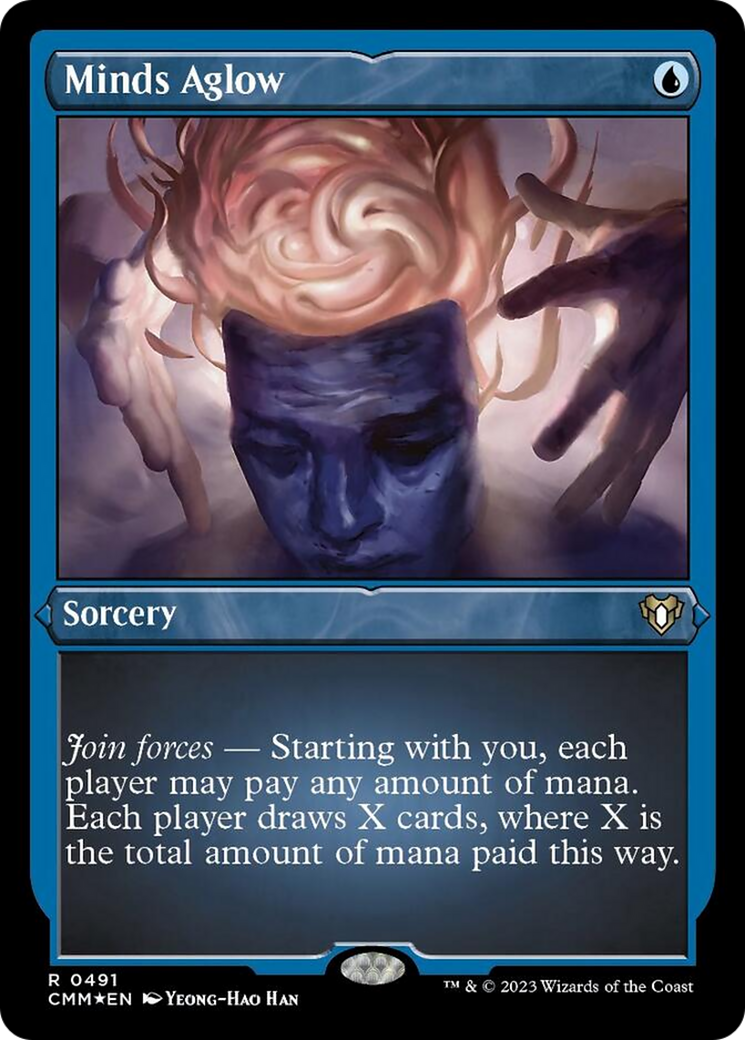 Minds Aglow (Foil Etched) [Commander Masters] | The Time Vault CA
