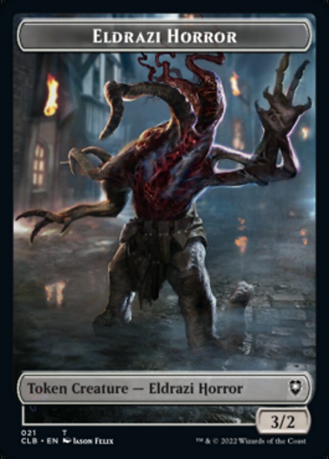 Horror // Eldrazi Horror Double-Sided Token [Commander Legends: Battle for Baldur's Gate Tokens] | The Time Vault CA