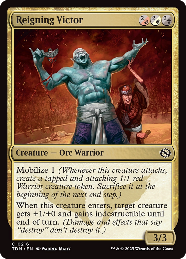 Reigning Victor [Tarkir: Dragonstorm] | The Time Vault CA