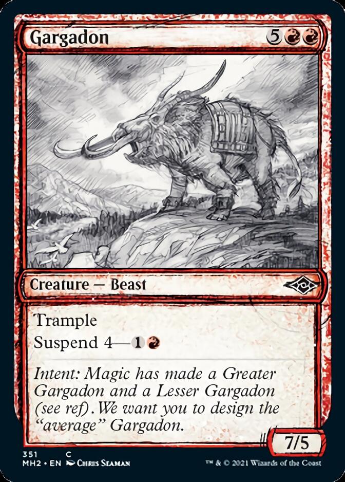 Gargadon (Sketch) [Modern Horizons 2] | The Time Vault CA