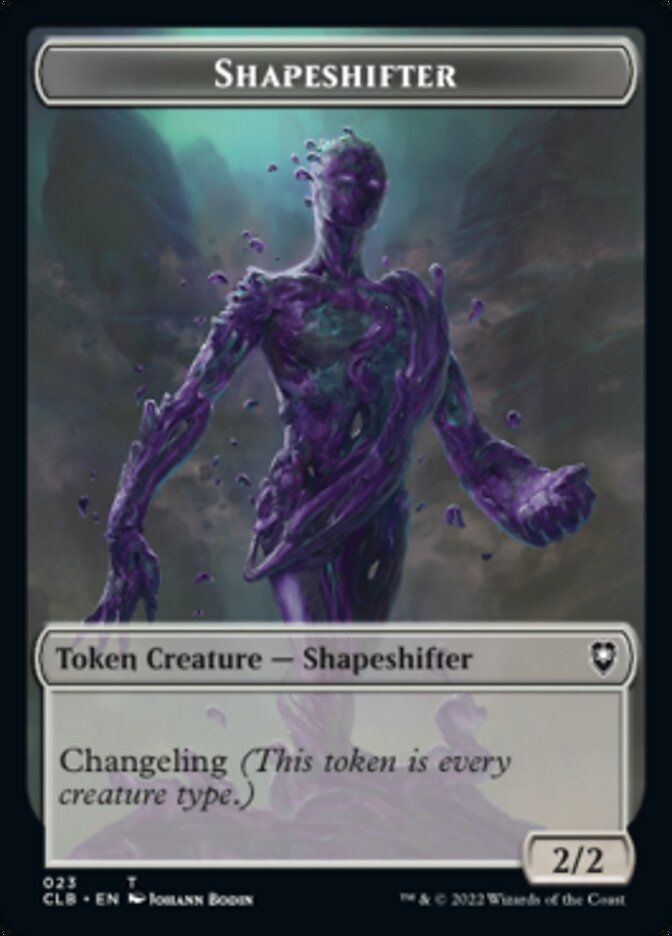 Kor Warrior // Shapeshifter (023) Double-Sided Token [Commander Legends: Battle for Baldur's Gate Tokens] | The Time Vault CA