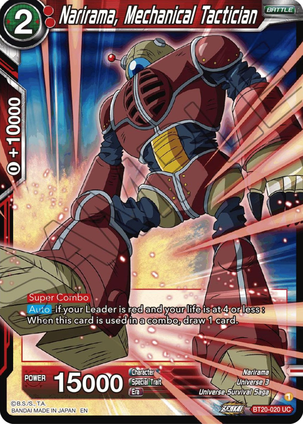 Narirama, Mechanical Tactician (BT20-020) [Power Absorbed] | The Time Vault CA