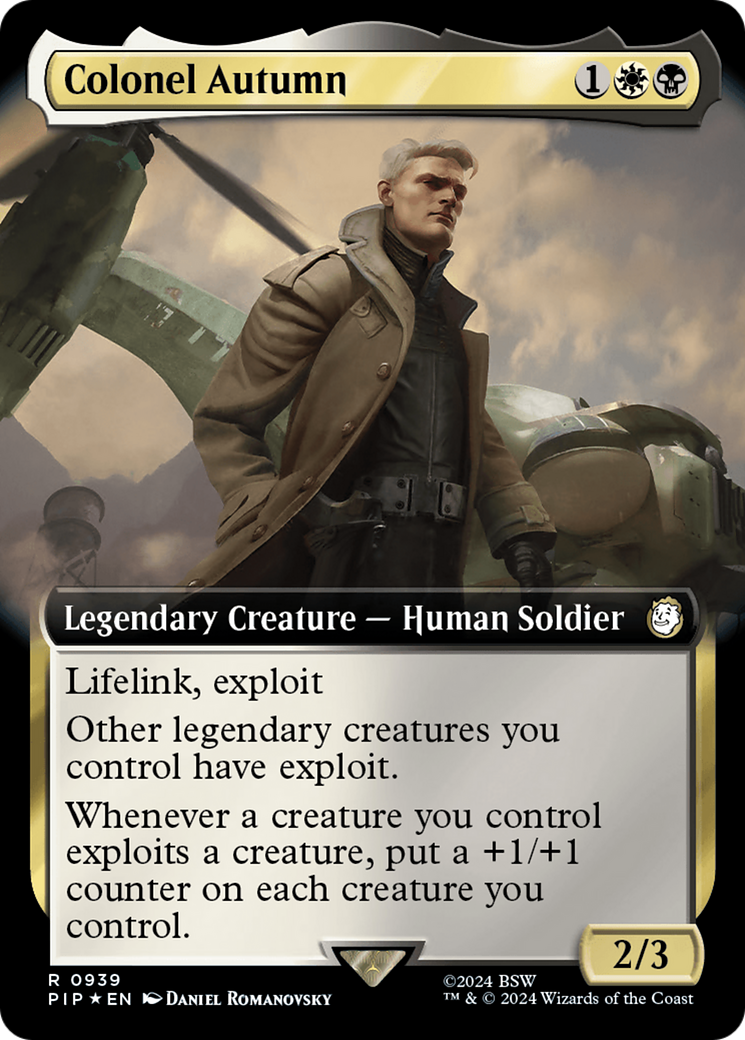 Colonel Autumn (Extended Art) (Surge Foil) [Fallout] | The Time Vault CA