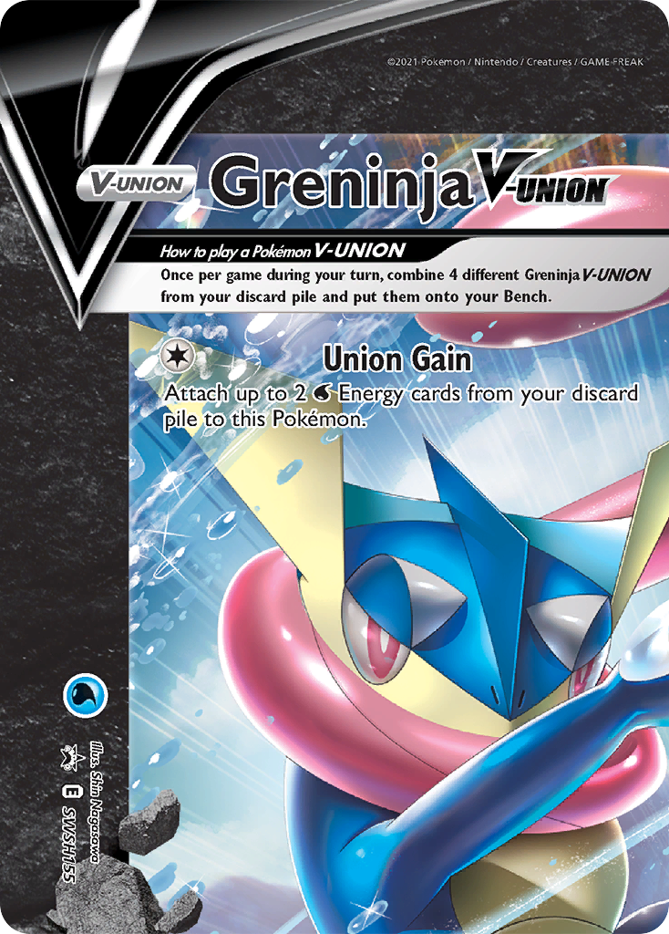 Greninja V-Union (SWSH155) [Sword & Shield: Black Star Promos] | The Time Vault CA